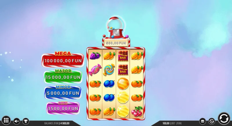 Sweet Candy Cash Stash - cash coins in the Hold and Win round